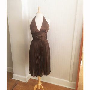 ISSUE halter dress chocolate brown 8